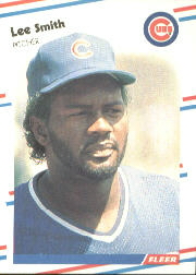 1988 Fleer Baseball Cards      433     Lee Smith